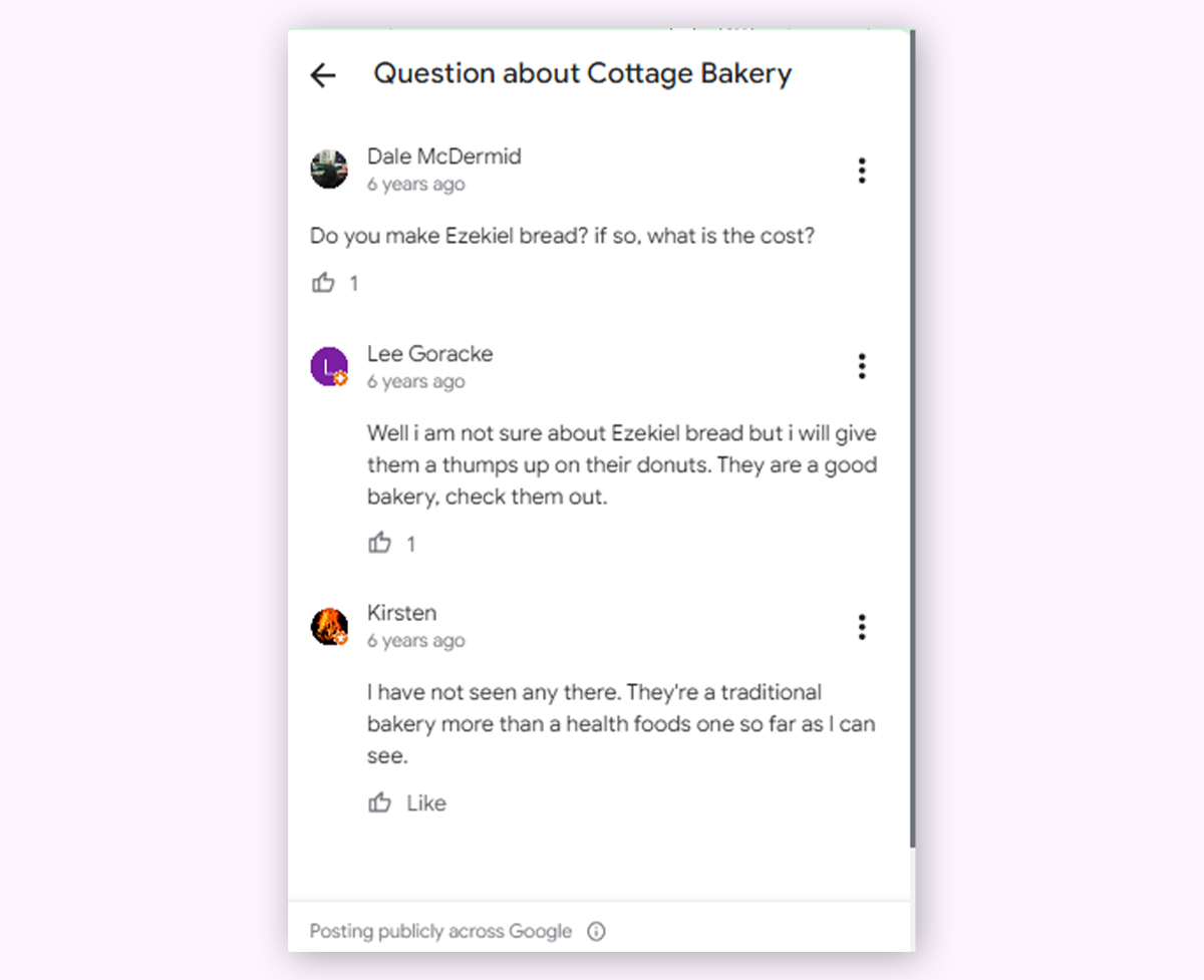 Use Q&A Section for generating organic visits to GBP