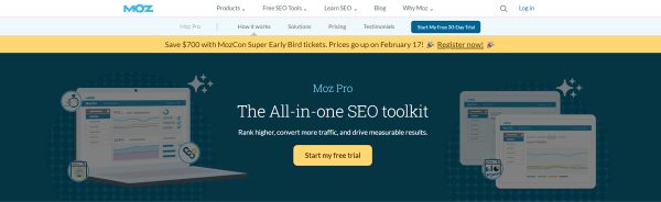 Moz- SEO competitor analysis tool
