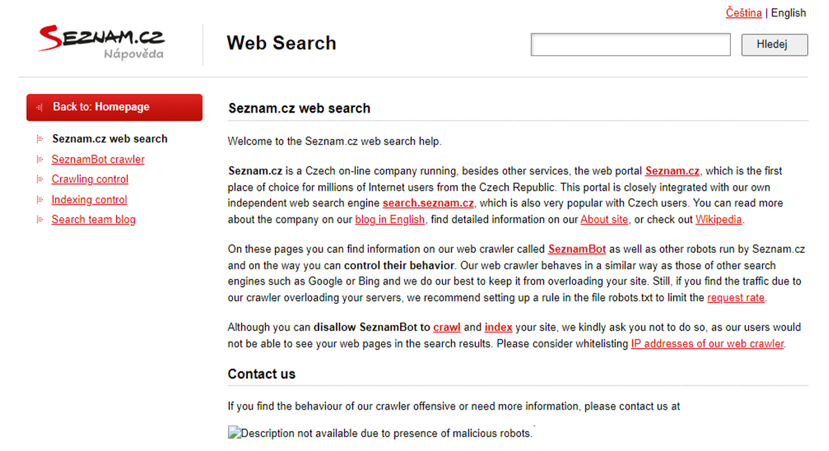 Seznam Search Engine