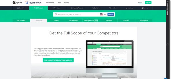 SpyFu- SEO competitor analysis tool