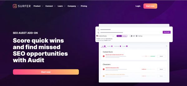 Surfer SEO- SEO competitor analysis tool