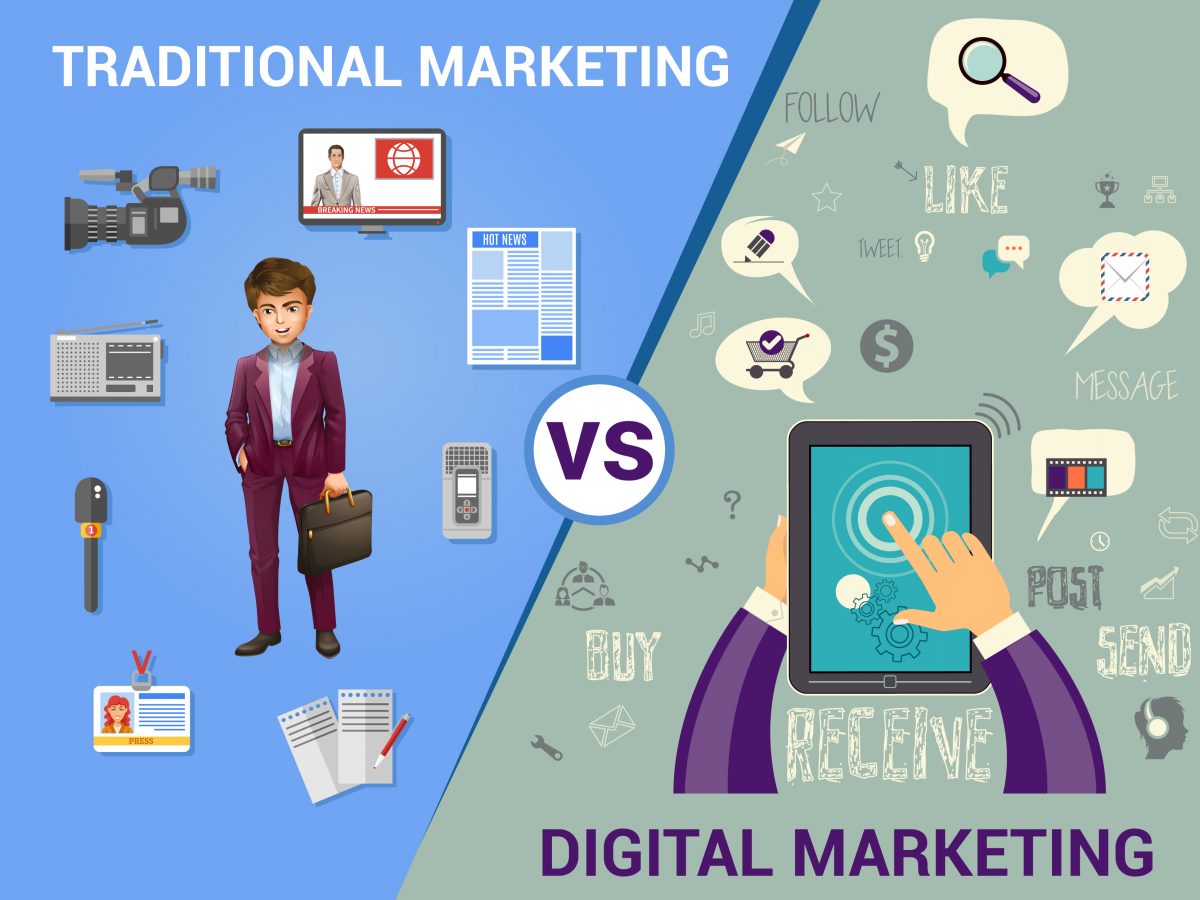 Digital Marketing vs. Traditional Marketing Digital Guider