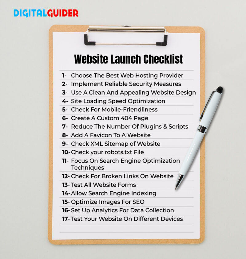 The 17 Step Website Launch Checklist & Few Other Must-Dos -DG