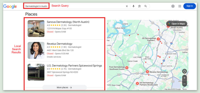Search Query by patients