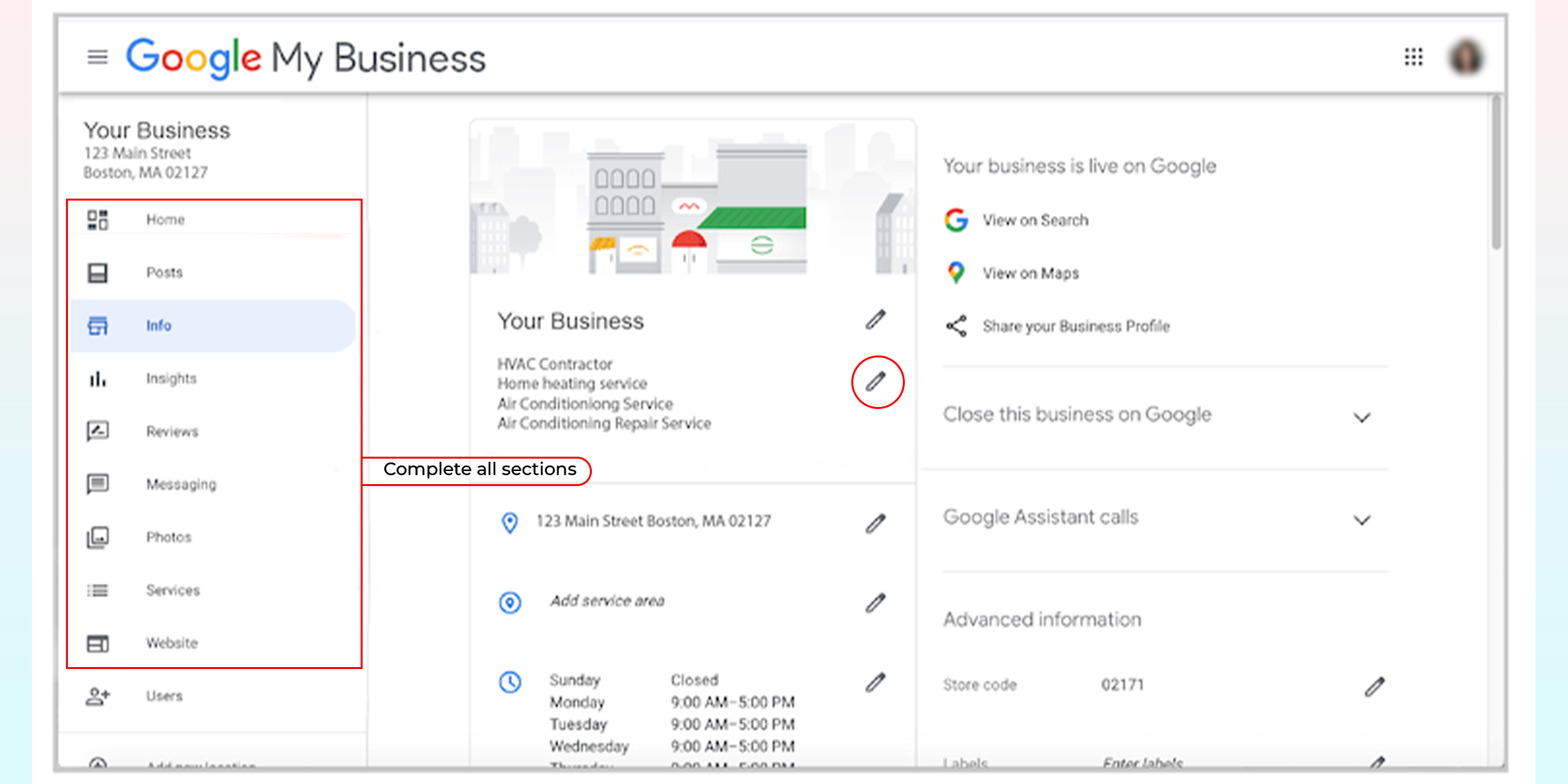 Google Business Profile Management