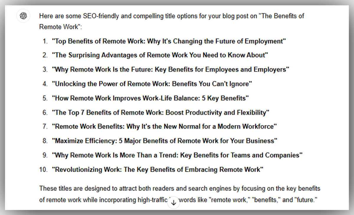 Optimizing Headlines