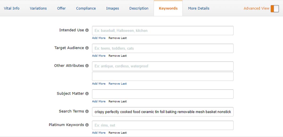 Amazon SEO Backend Keywords