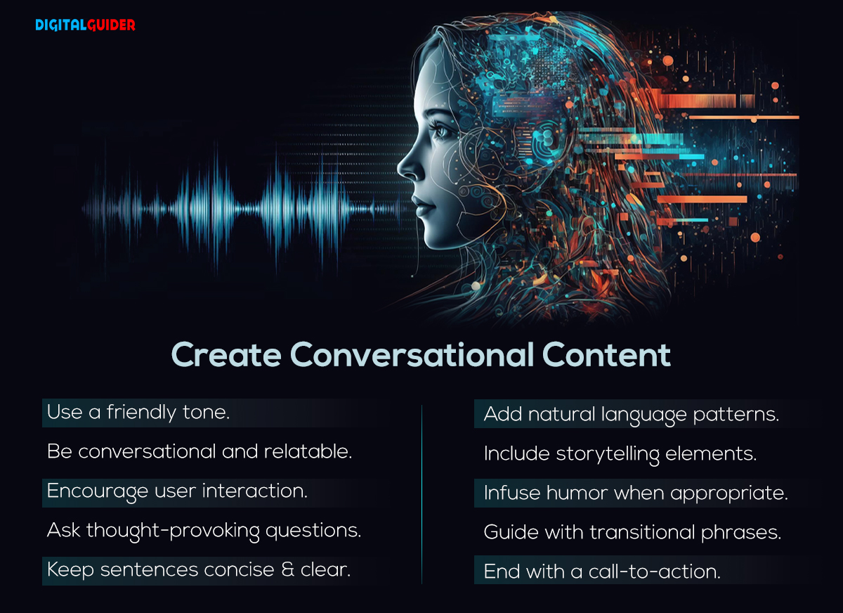 Tips for conversational content