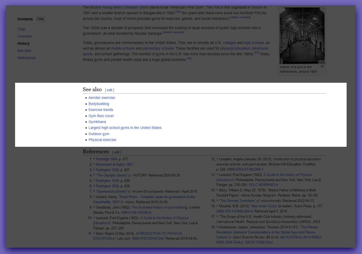 Explore keyword topics on wikipedia