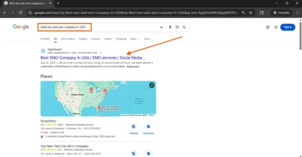 Real example of Onpage SEO Result