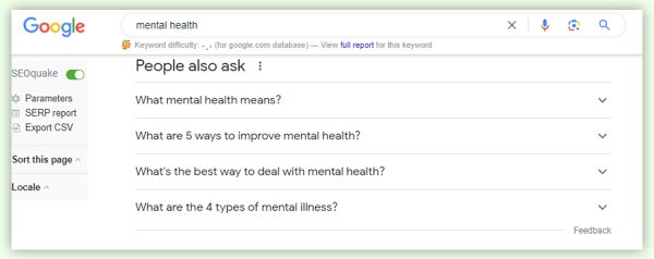 People Also Ask for LSI Keywords