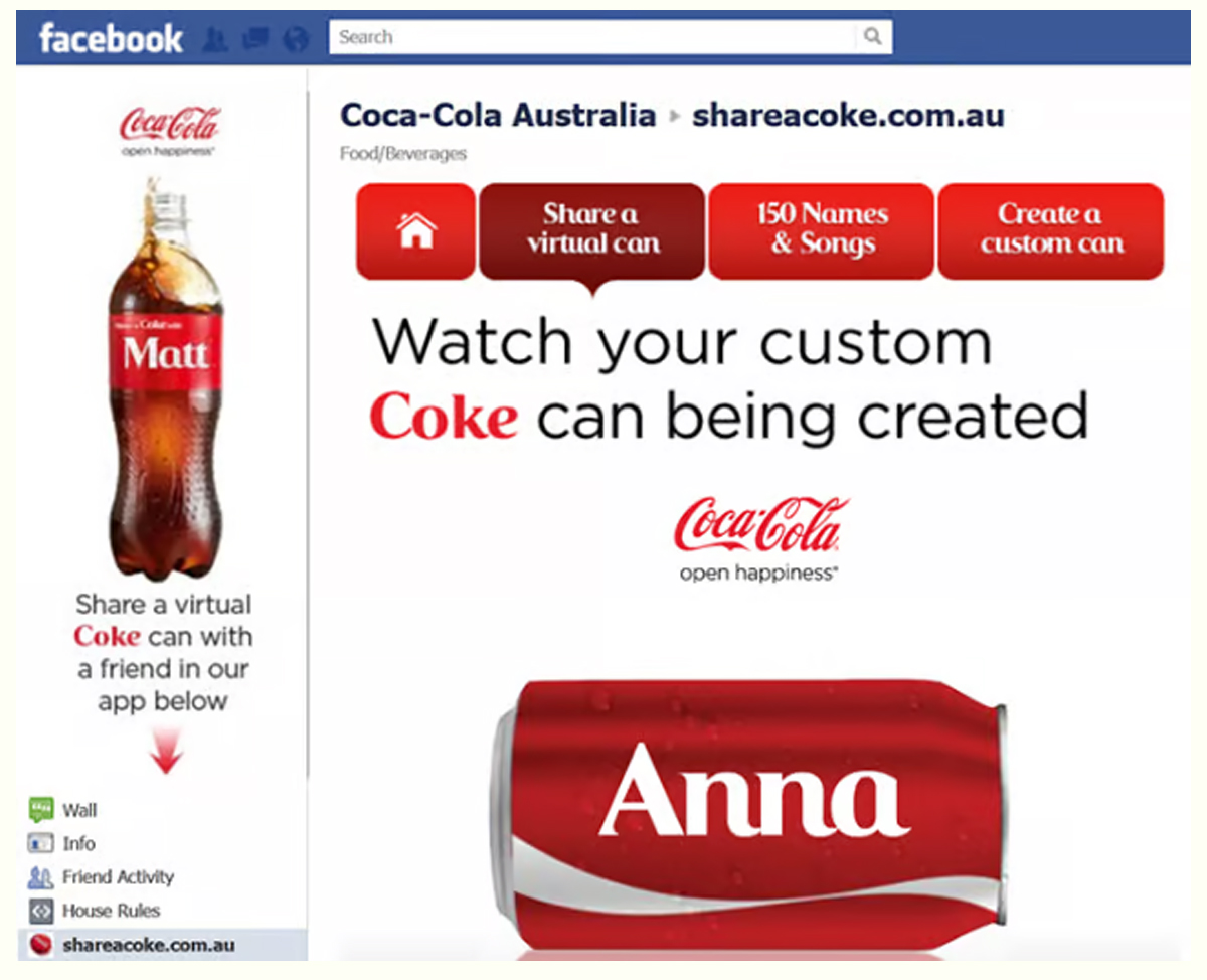 Coca-Cola - Share a Coke Campaign