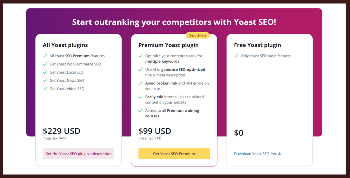 Yoast SEO- Affordable SEO service tool
