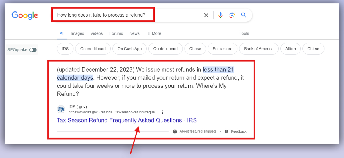 FAQ Schema markup example_
