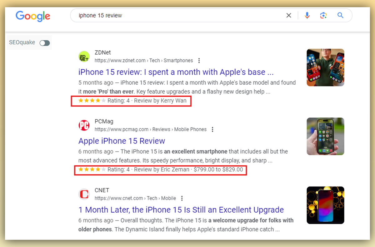 Review Snippet Structured Data_