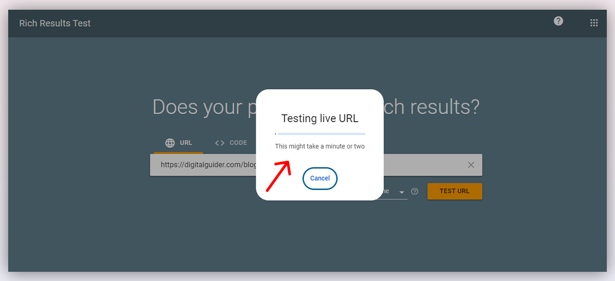 testing the schema markup_