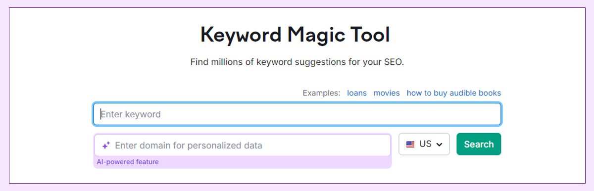 Semrush's Keyword Magic Tool