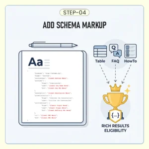 Schema markup for featured snippets 