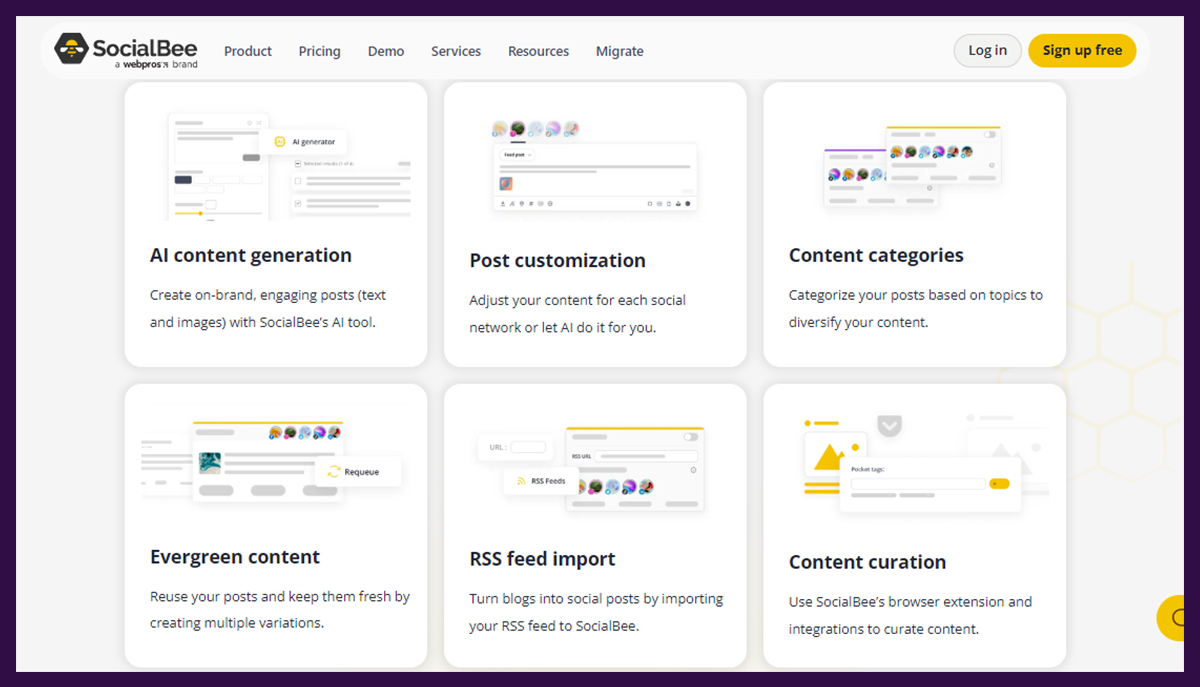 SocialBee 2-social media management tool