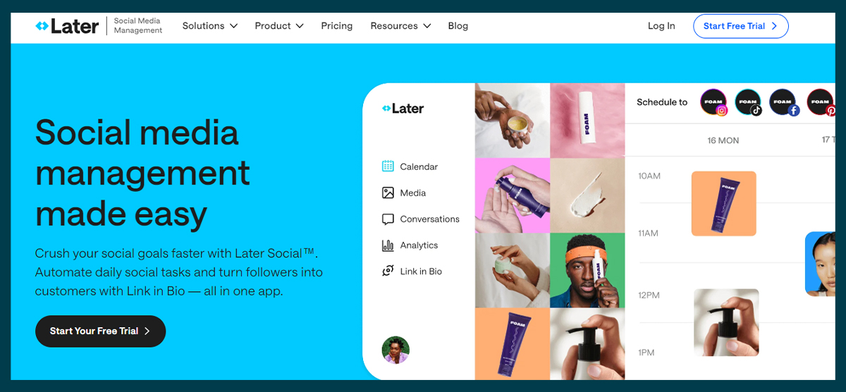 Later -social media management tool