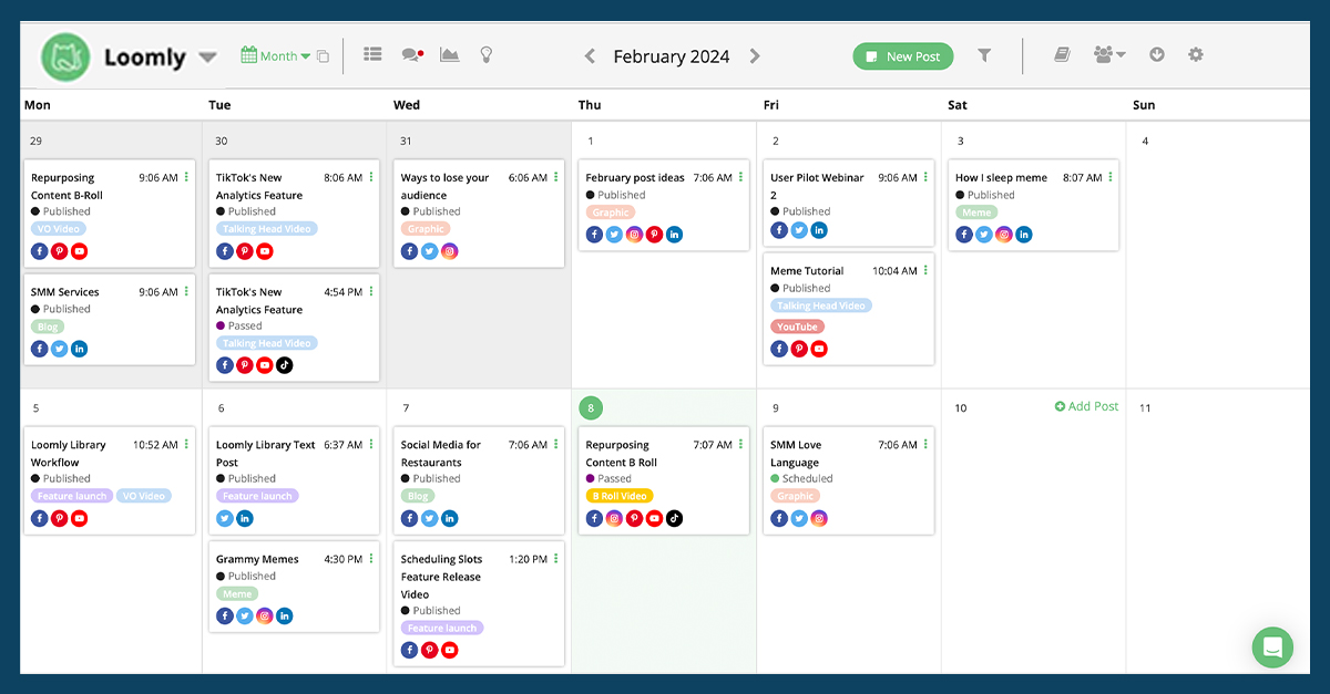 Loomly-social media management tool