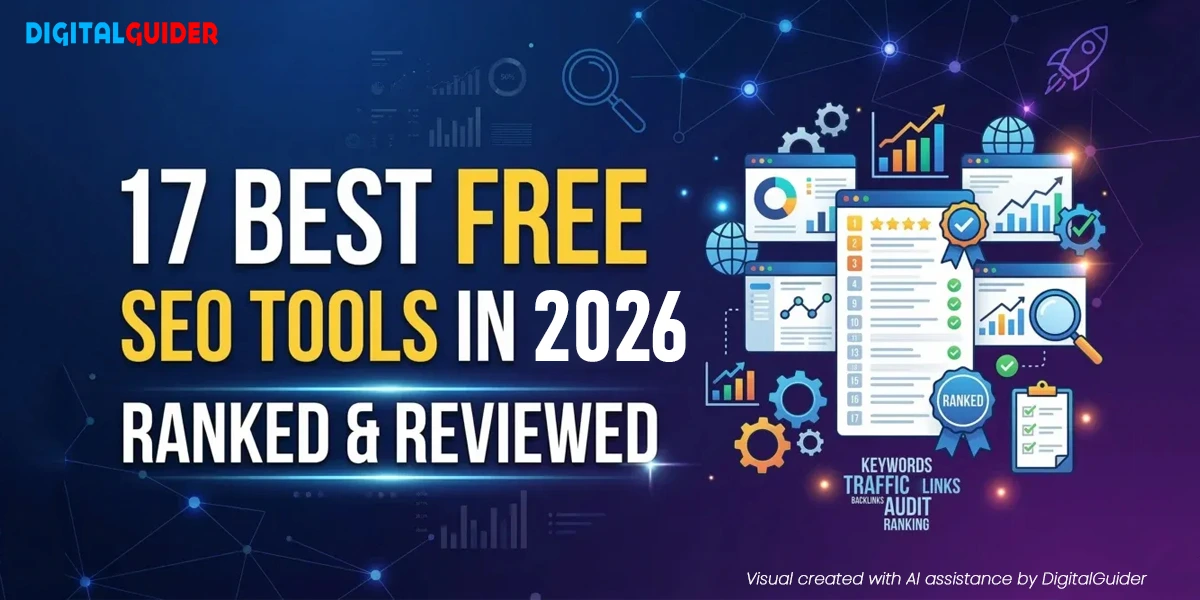 Banner for "17 Best Free SEO Tools in 2026 Ranked & Reviewed.