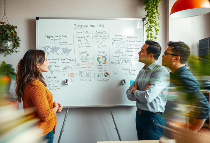 key elements of International SEO, including localization, search engine rankings, and multilingual content