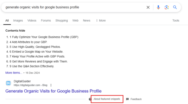 answer engine optimization strategy example