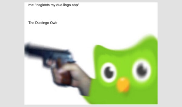 Evil Duolingo Owl meme