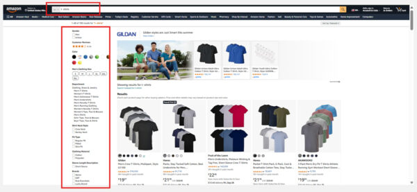 Example image of facets from amazon