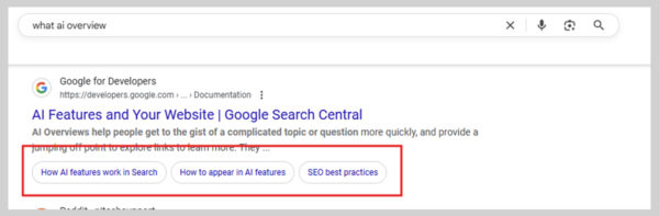 Links to specific sections