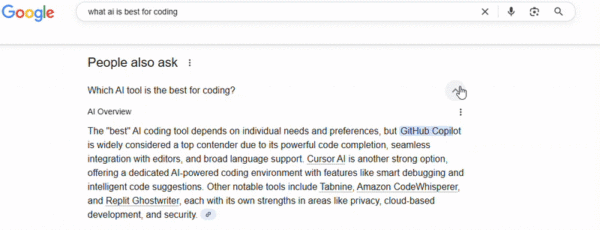 PAA boxes triggers more related questions