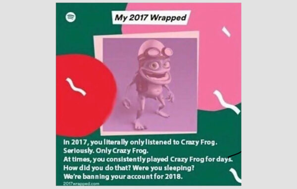 Spotify Wrapped - Annually meme
