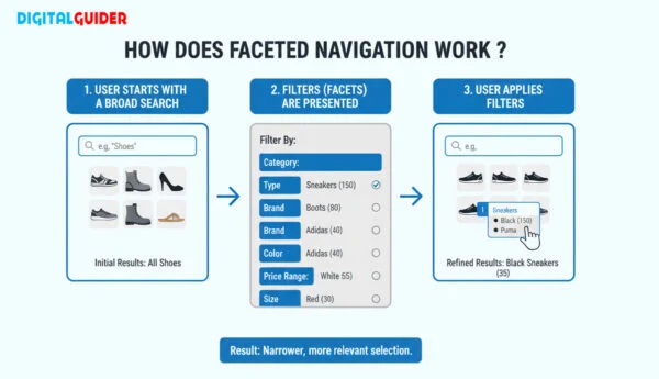 Working of faceted navigation