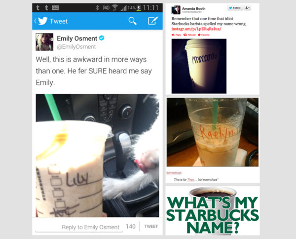 meme marketing - Starbucks Name FAIL