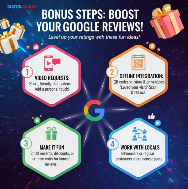 Bonus steps for how to get Google reviews