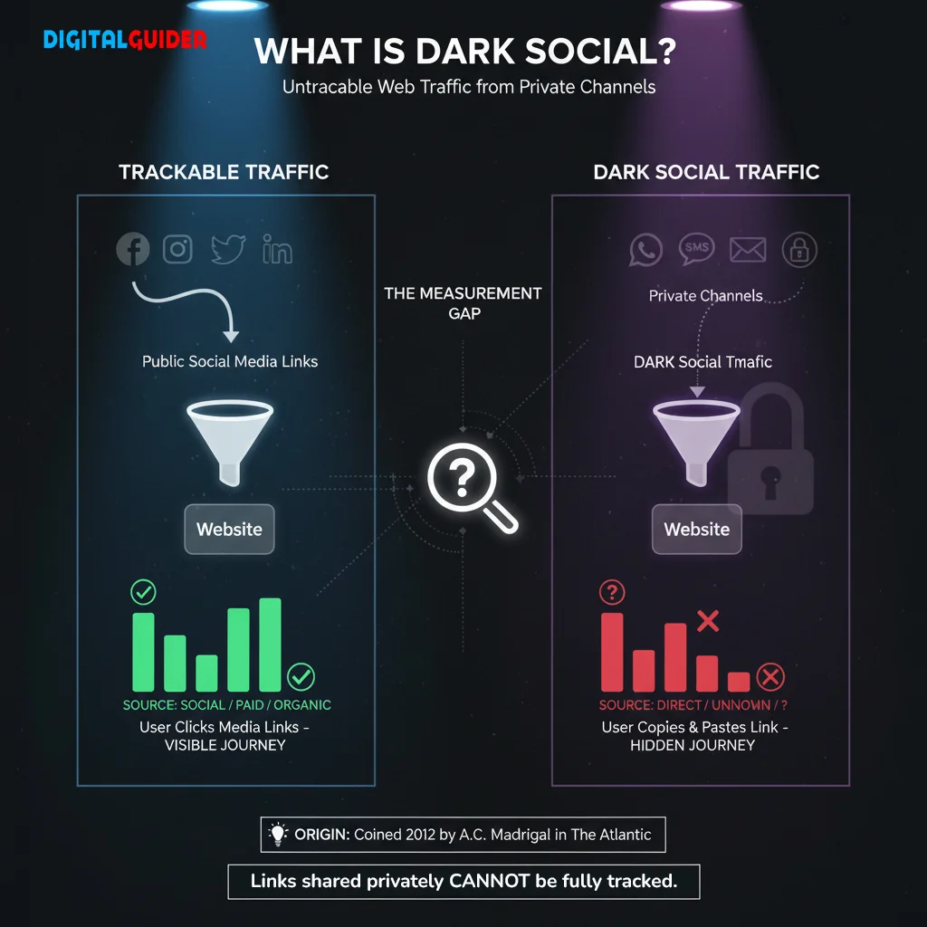 Infographic explaining what is dark social