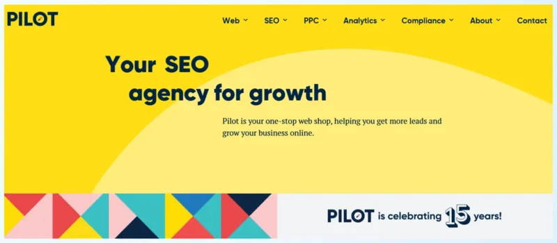 Pilot Digital Marketing Agency homepage